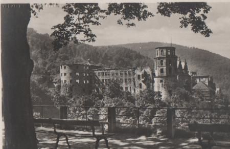 Heidelberg - Schloß v. Scheffelblick - ca. 1955 Heidelberg - Schloß v. Scheffelblick - ca. 1955