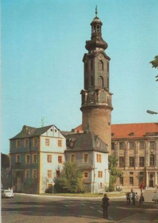 Weimar - Schloßturm mit Bastille - 1982 Weimar - Schloßturm mit Bastille - 1982