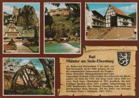 Bad Münster am Stein-Ebernburg - 4 Teilbilder - ca. 1985 Bad Münster am Stein-Ebernburg - 4 Teilbilder - ca. 1985