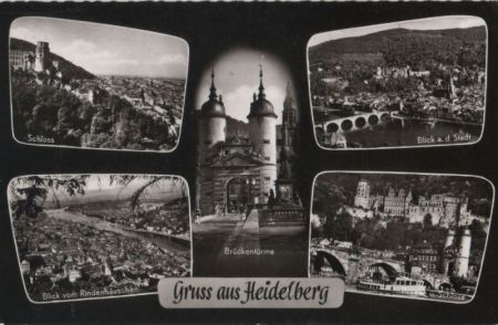 Heidelberg - u.a. Blick auf die Stadt - 1966 Heidelberg - u.a. Blick auf die Stadt - 1966