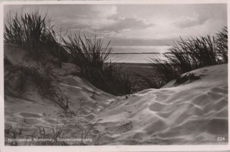 Norderney - Sonnenuntergang - 1957 Norderney - Sonnenuntergang - 1957