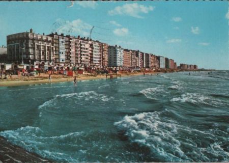 Belgien - Ostende / Oostende - Strand en dijk - 1970 Belgien - Ostende / Oostende - Strand en dijk - 1970