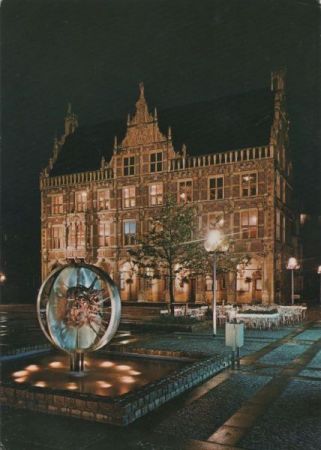 Bocholt - Rathaus mit Europabrunnen - ca. 1980 Bocholt - Rathaus mit Europabrunnen - ca. 1980