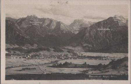 Oberstdorf - vom Jägersberg aus - 1929 Oberstdorf - vom Jägersberg aus - 1929