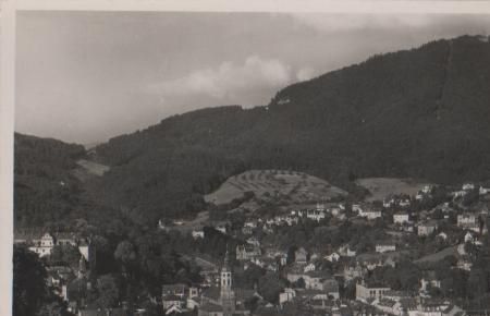 Baden-Baden mit Merkur - ca. 1955 Baden-Baden mit Merkur - ca. 1955