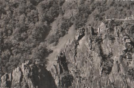 Roßtrappfelsen bei Thale - 1962 Roßtrappfelsen bei Thale - 1962