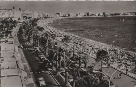 Frankreich - Cannes - La Croisette et la Plage - 1964 Frankreich - Cannes - La Croisette et la Plage - 1964