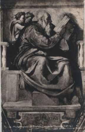 Vatikan - Vatikanstadt - Cappella Sistina, Il Profeta Zaccaria - ca. 1940 Vatikan - Vatikanstadt - Cappella Sistina, Il Profeta Zaccaria - ca. 1940
