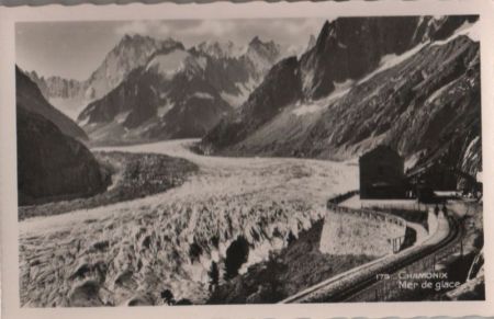 Frankreich - Chamonix-Mont-Blanc - Mer de glace - 1953 Frankreich - Chamonix-Mont-Blanc - Mer de glace - 1953