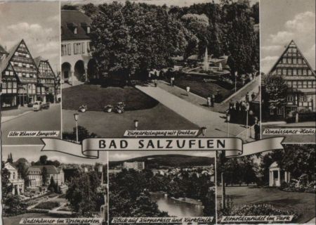 Bad Salzuflen - u.a. alte Häuser Langestr. - 1962 Bad Salzuflen - u.a. alte Häuser Langestr. - 1962
