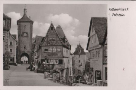 Rothenburg - Plönlein - ca. 1955 Rothenburg - Plönlein - ca. 1955