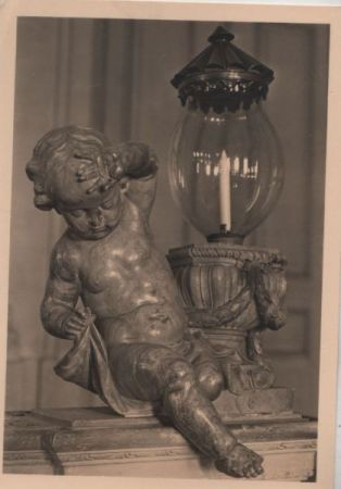 Würzburg - Residenz, Treppenhaus, Putte - ca. 1965 Würzburg - Residenz, Treppenhaus, Putte - ca. 1965