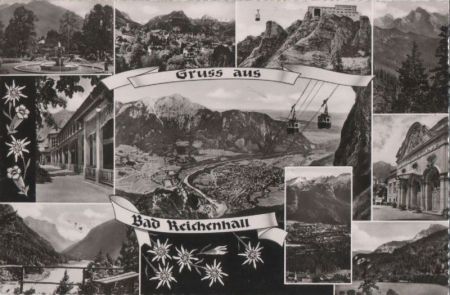Bad Reichenhall - 10 Teilbilder - 1957 Bad Reichenhall - 10 Teilbilder - 1957