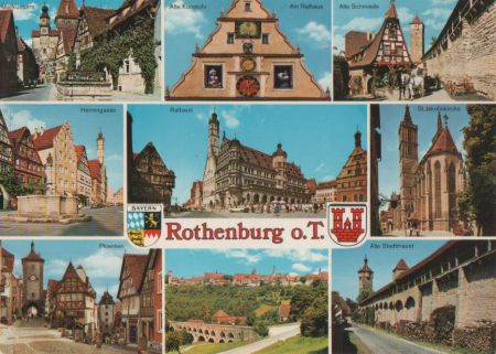Rothenburg - u.a. Herrengasse - 1977 Rothenburg - u.a. Herrengasse - 1977