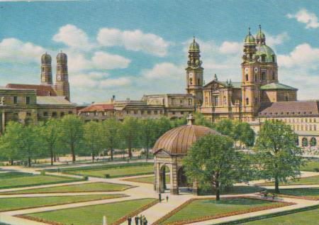 München - Blick auf Hofgarten - ca. 1975 München - Blick auf Hofgarten - ca. 1975