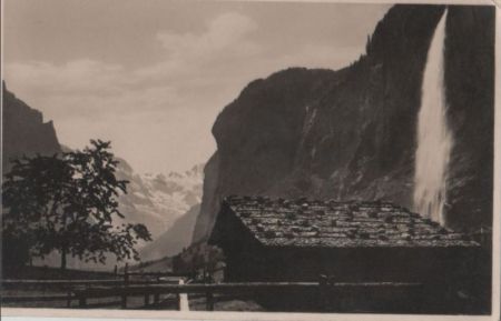 Schweiz - Lauterbrunnen - Staubbach - ca. 1950 Schweiz - Lauterbrunnen - Staubbach - ca. 1950