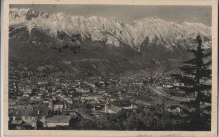 Österreich - Innsbruck - mit Nordkette - 1958 Österreich - Innsbruck - mit Nordkette - 1958