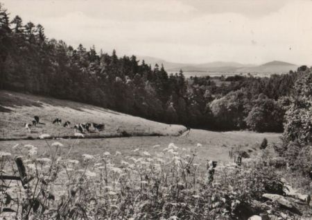 Herrnhut - Blick auf das Lausitzer Bergland - 1978 Herrnhut - Blick auf das Lausitzer Bergland - 1978
