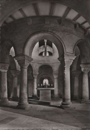 Fulda - Michaelskirche, Rotunde mit Apsis - ca. 1960 Fulda - Michaelskirche, Rotunde mit Apsis - ca. 1960