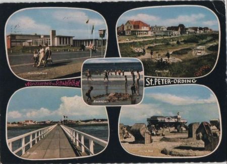 St. Peter-Ording - 5 Teilbilder - 1964 St. Peter-Ording - 5 Teilbilder - 1964