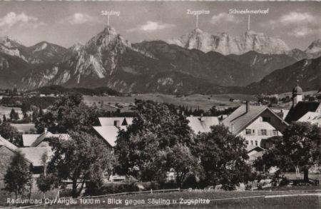 Oy - Blick gegen Säuling - 1963 Oy - Blick gegen Säuling - 1963