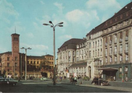 Erfurt - Bahnhofsplatz - 1969 Erfurt - Bahnhofsplatz - 1969