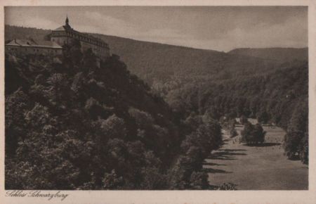 Schwarzburg - Schloßmit Hirschwiese - 1930 Schwarzburg - Schloßmit Hirschwiese - 1930