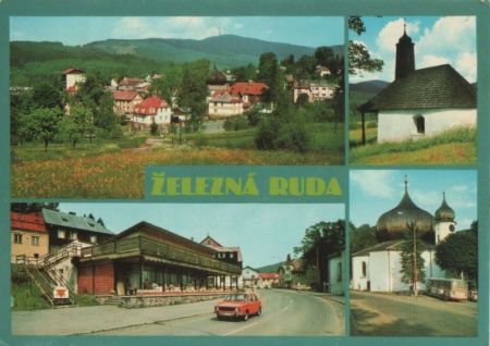 Tschechien - Zelezna Ruda - 4 Teilbilder - 1982 Tschechien - Zelezna Ruda - 4 Teilbilder - 1982
