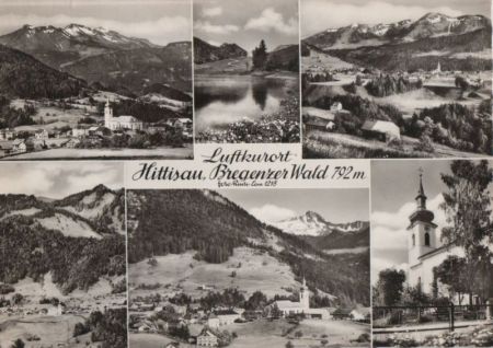 Österreich - Hittisau - 6 Teilbilder - ca. 1965 Österreich - Hittisau - 6 Teilbilder - ca. 1965
