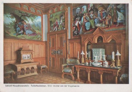 Schwangau Neuschwanstein - Toilettezimmer - ca. 1970 Schwangau Neuschwanstein - Toilettezimmer - ca. 1970