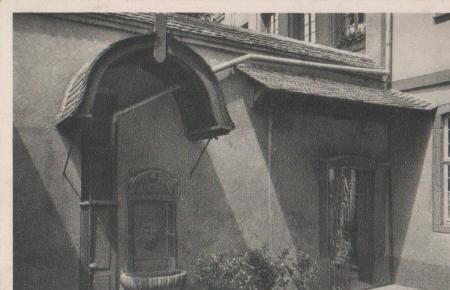 Frankfurt Goethehaus - Höfchen - ca. 1955 Frankfurt Goethehaus - Höfchen - ca. 1955