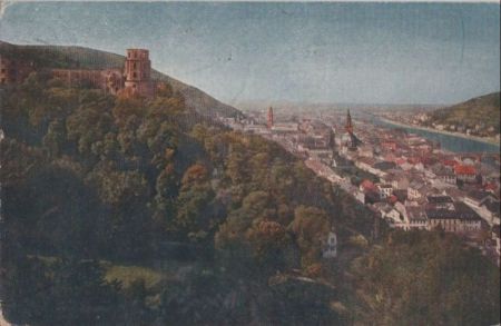 Heidelberg - von der Terrasse - 1922 Heidelberg - von der Terrasse - 1922
