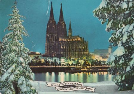 Köln - Dom in Festbeleuchtung - ca. 1980 Köln - Dom in Festbeleuchtung - ca. 1980