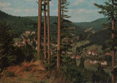 Bad Herrenalb - Blick vom Wurstberg - 1977 Bad Herrenalb - Blick vom Wurstberg - 1977