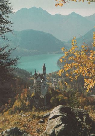 Schwangau Neuschwanstein - mit Alpsee - ca. 1985 Schwangau Neuschwanstein - mit Alpsee - ca. 1985