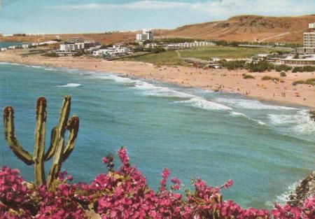 Spanien - Gran Canaria - Playa de San Agustin - ca. 1980 Spanien - Gran Canaria - Playa de San Agustin - ca. 1980