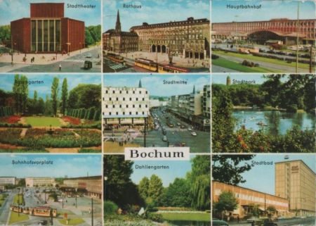 Bochum - u.a. Hauptbahnhof - 1971 Bochum - u.a. Hauptbahnhof - 1971