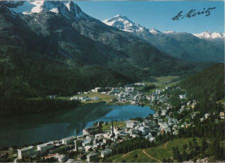 Schweiz - St. Moritz - Dorf und Bad - 1969 Schweiz - St. Moritz - Dorf und Bad - 1969
