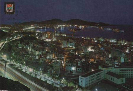 Spanien - Las Palmas - Vista nocturna - ca. 1980 Spanien - Las Palmas - Vista nocturna - ca. 1980