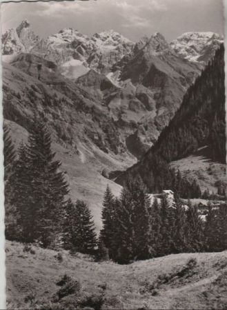 Oberstdorf-Einödsbach - mit Trettachspitze - 1959 Oberstdorf-Einödsbach - mit Trettachspitze - 1959
