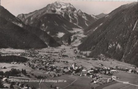 Österreich - Mayrhofen - mit Grünberg - ca. 1960 Österreich - Mayrhofen - mit Grünberg - ca. 1960