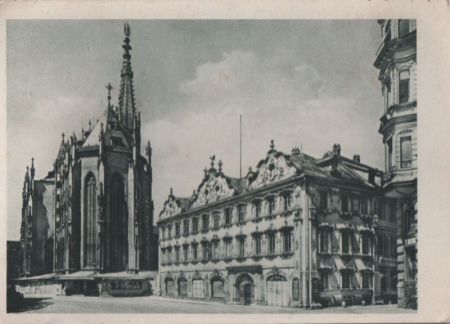 Würzburg - Ostchor der Marienkapelle - ca. 1950 Würzburg - Ostchor der Marienkapelle - ca. 1950