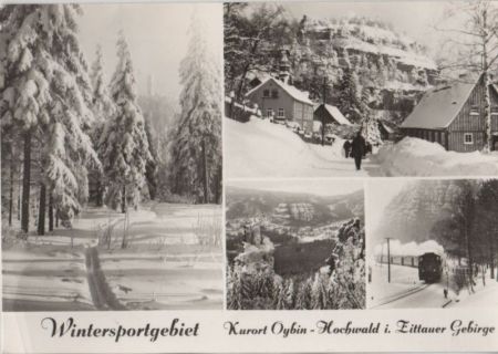Kurort Oybin - Hochwald, Wintersportgebiet - 1973 Kurort Oybin - Hochwald, Wintersportgebiet - 1973
