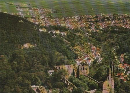 Bad Dürkheim - Luftbild Schlossruine - ca. 1975 Bad Dürkheim - Luftbild Schlossruine - ca. 1975