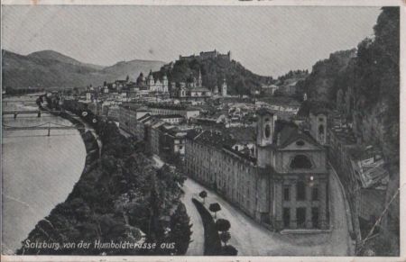 Österreich - Salzburg - von der Humboldterasse aus - 1952 Österreich - Salzburg - von der Humboldterasse aus - 1952