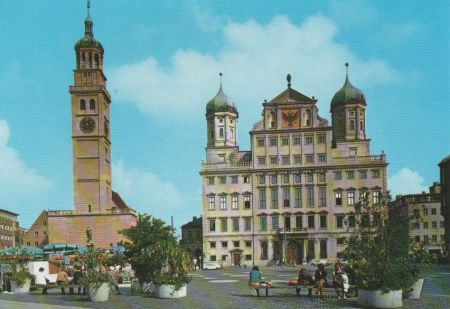 Augsburg - Rathaus und Perlachturm - ca. 1980 Augsburg - Rathaus und Perlachturm - ca. 1980