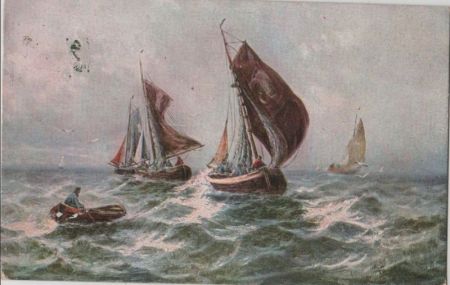 Segelboote bei steifer Brise Segelboote bei steifer Brise