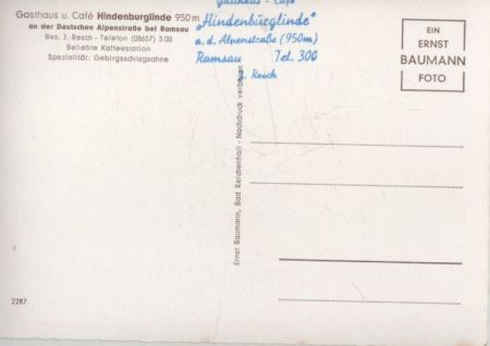 Ramsau - Gasthaus Hindenburglinde