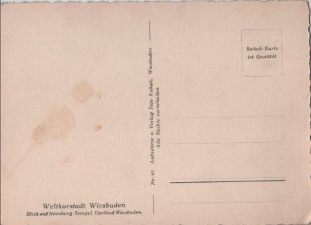 Wiesbaden - Total-Ansicht Wiesbaden - Total-Ansicht