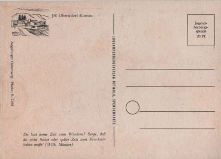 Oberstdorf - Kornau - Jugendherberge Oberstdorf - Kornau - Jugendherberge